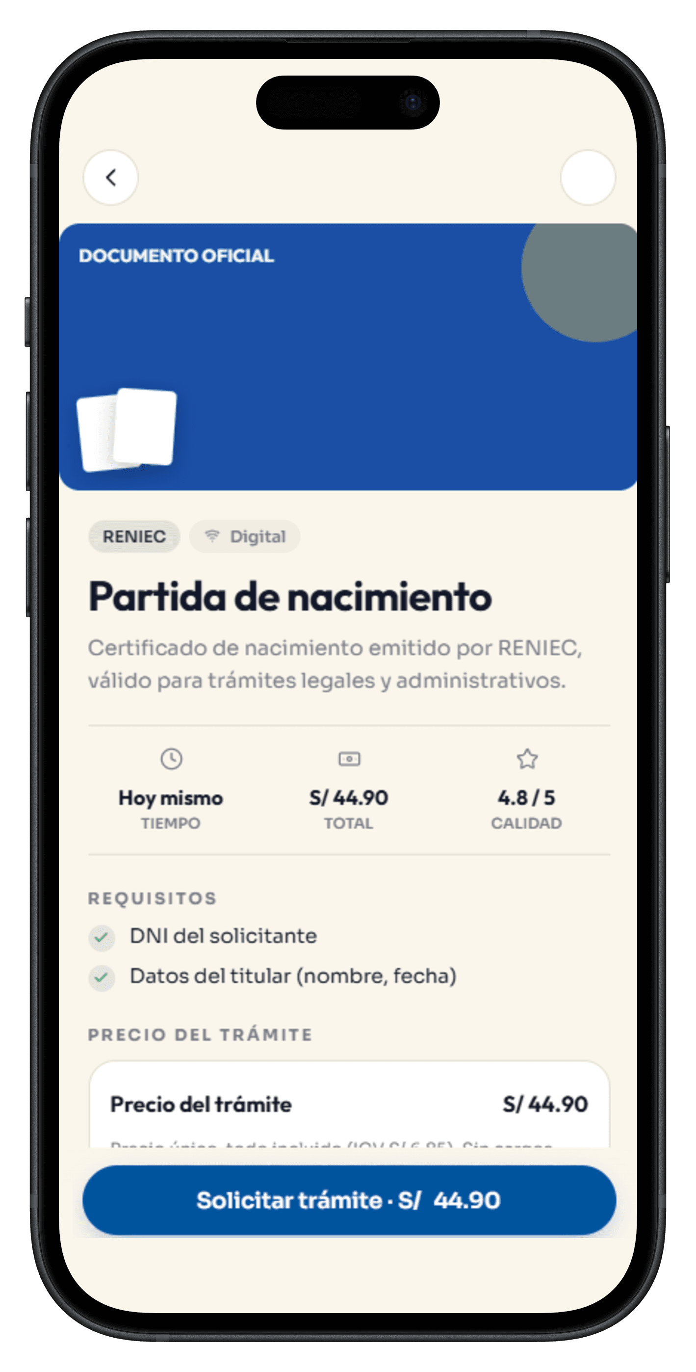 Eliges tu documento