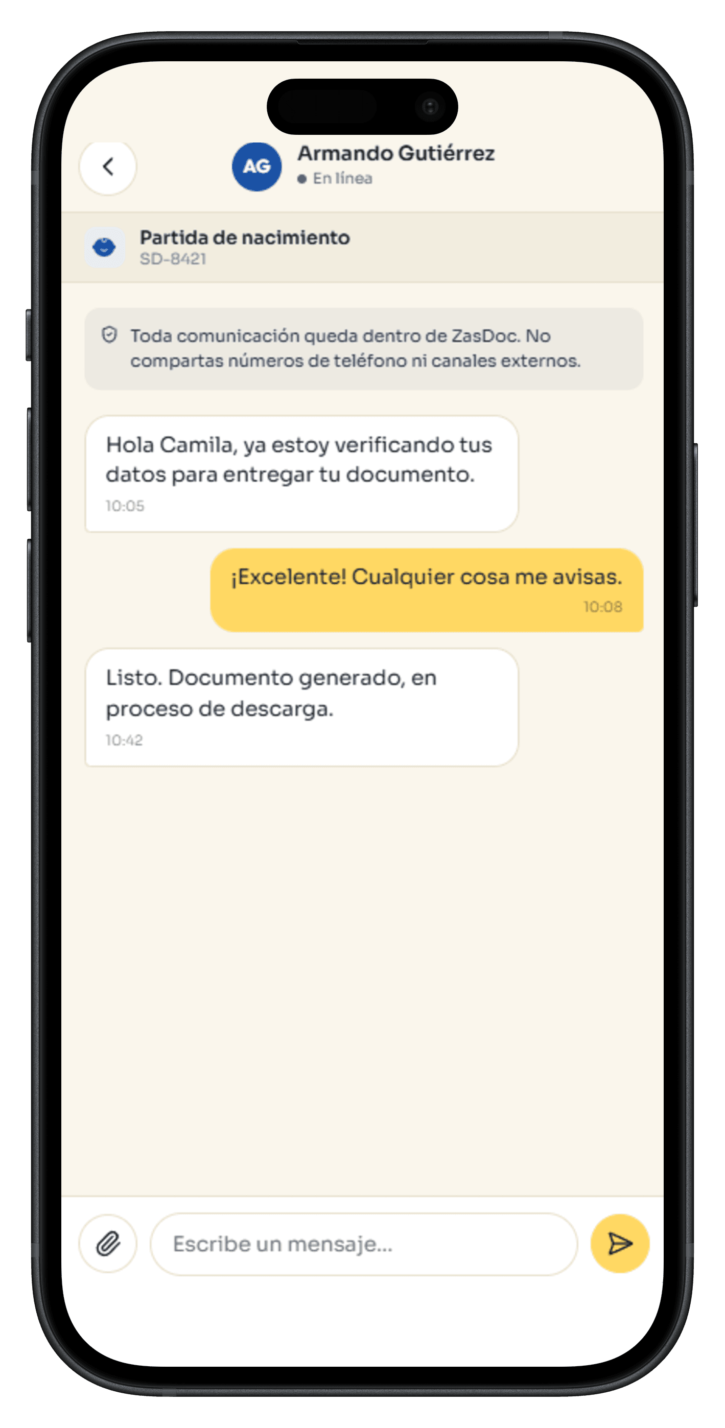 Tu Zasdocker lo gestiona